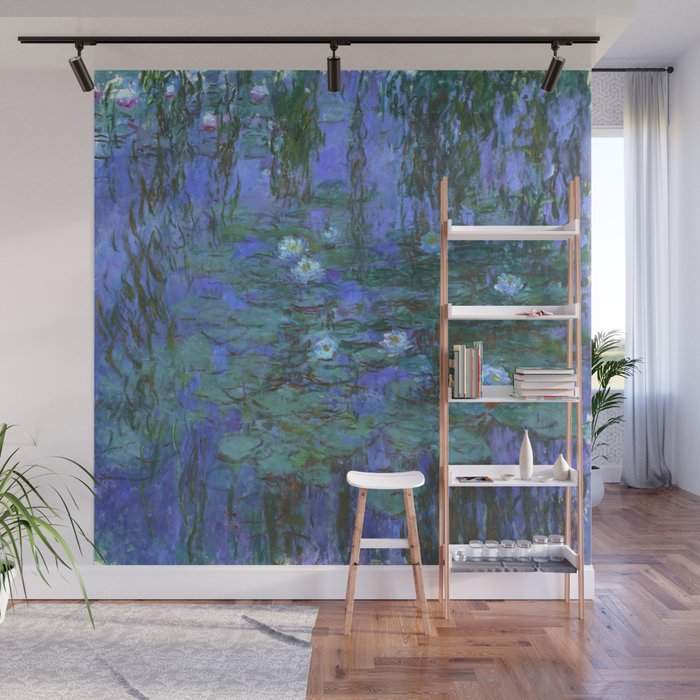 Claude Monet Water Lilies 7 Wall Mural By Alexandra Arts Society6