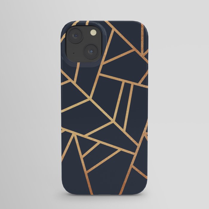 Copper and Midnight Navy iPhone Case