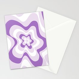 Abstract pattern - purple and white. Stationery Cards