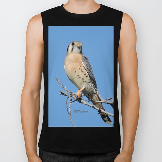 A Kestrel Says Hello Biker Tank