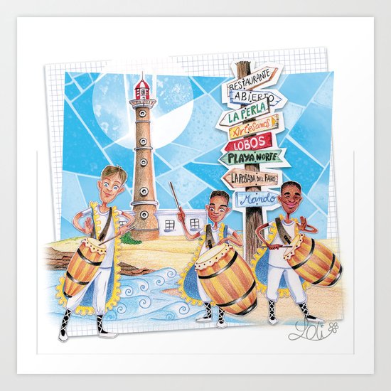 Uruguay Art Print