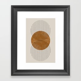 Perfect Touch  Mid Century Modern Framed Art Print
