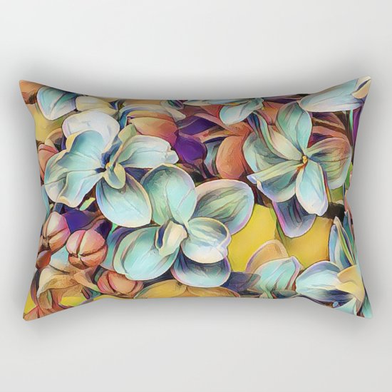 Painted Lilacs Rectangular Pillow