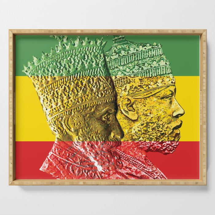 Haile Selassie King Menelik Serving Tray