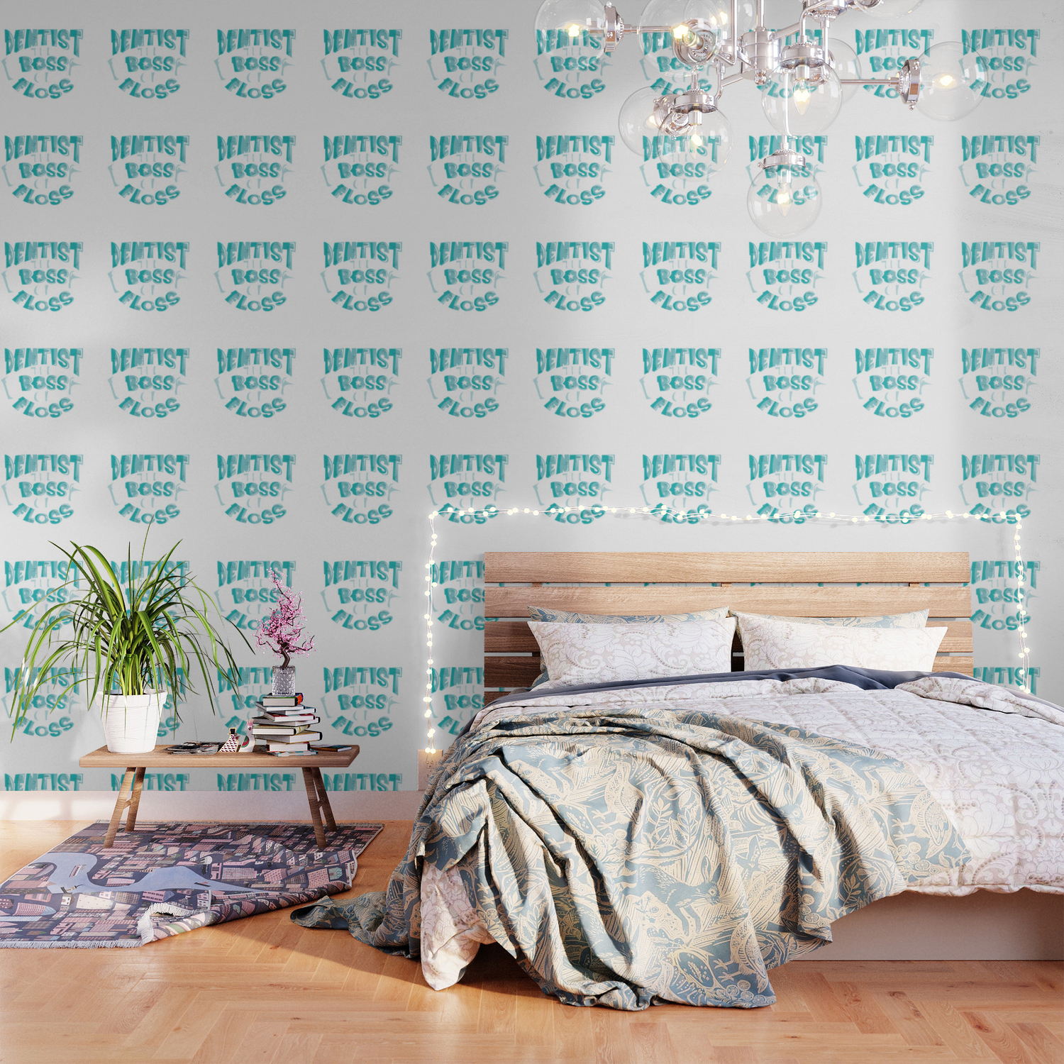 Dentist The Boss Of Floss Cute Dentistry Wallpaper By Theperfectpresents Society6