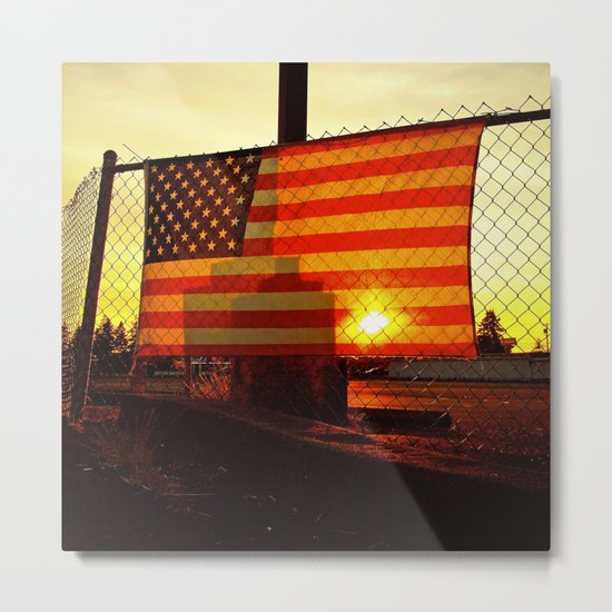 America's sunset Metal Print