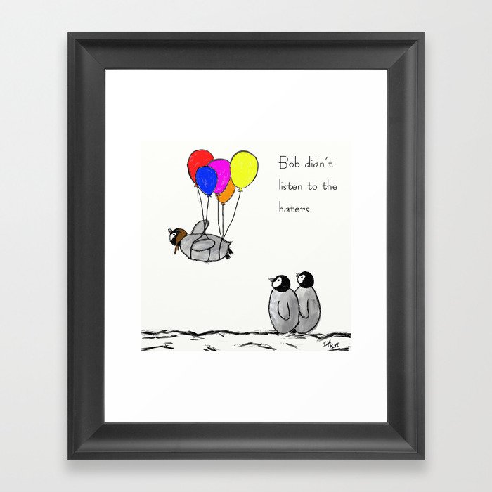 To be a Flying Penguin Framed Art Print