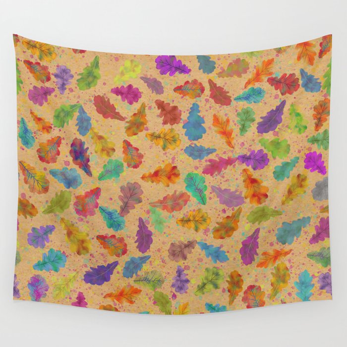 Colorful Autumn Leaves 2 Wall Tapestry