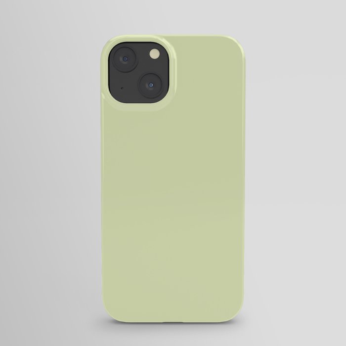 Pistachio Ice Cream Light Green Solid iPhone Case