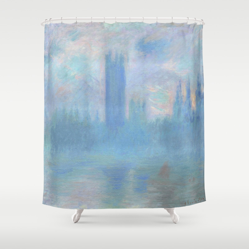 Claude Monet The Houses Of Parliament 1903 Shower Curtain By