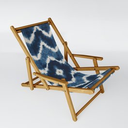 Shibori, tie dye, chevron print Sling Chair
