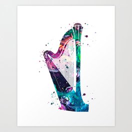 Harp Art Print