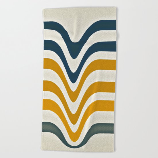 Between Waves 2 Beach Towel