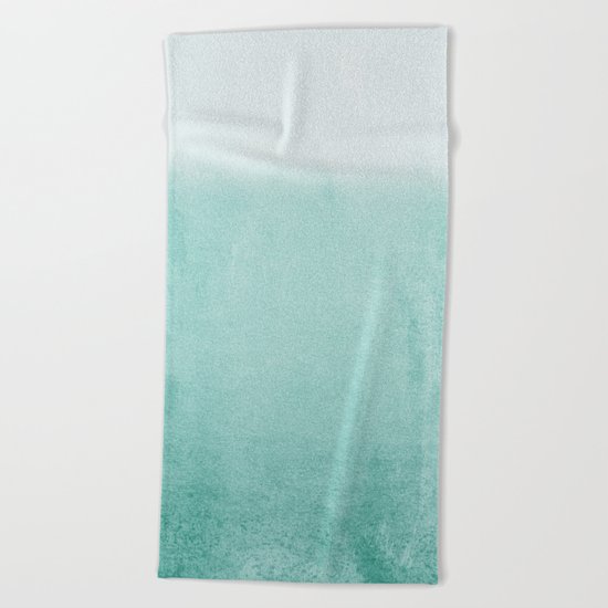 FADING AQUA Beach Towel