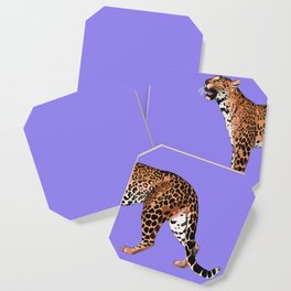 Purple Leopard Coaster