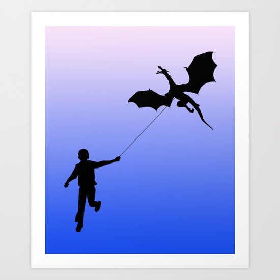 Magical Dragon Dragon Art Print