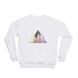 2d design peaceful mountains Crewneck Sweatshirt