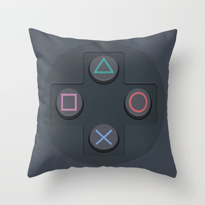 PlayStation - Buttons Throw Pillow