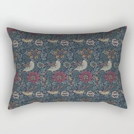 William Morris Bird and Anemone Forest Indigo Rectangular Pillow