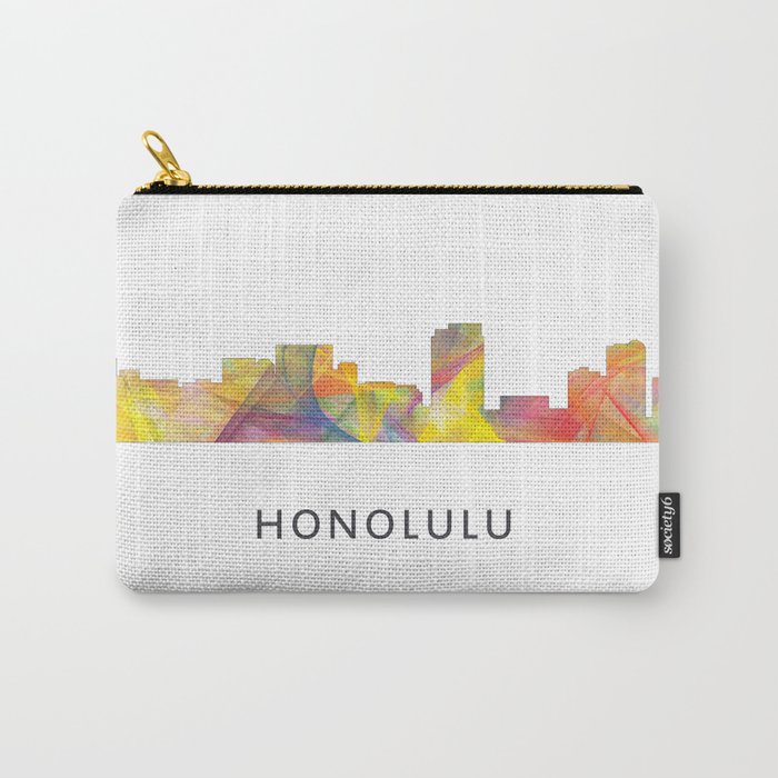 Honolulu Hawaii Skyline WB1 Carry-All Pouch