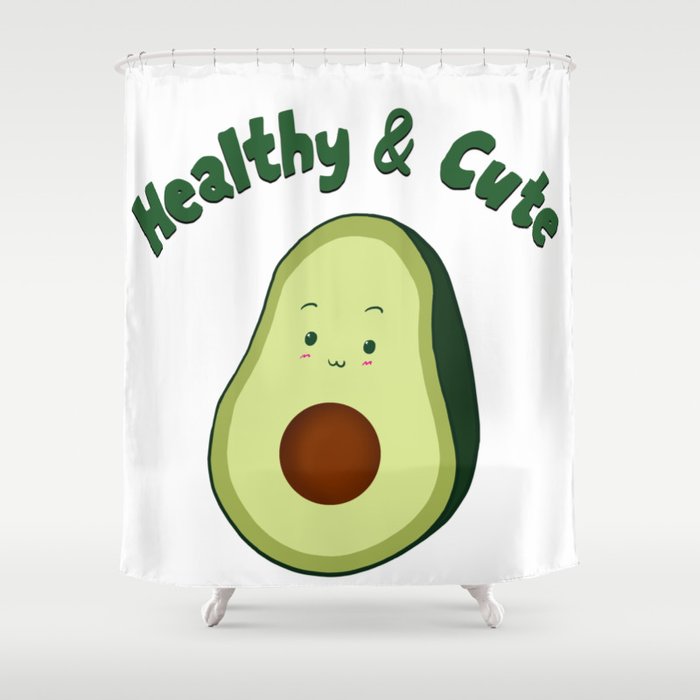 Healthy Cute Shower Curtain By Lennapo Society6