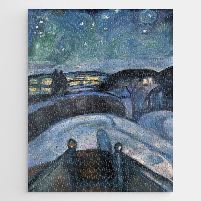 Edvard Munch - Starry Night Jigsaw Puzzle