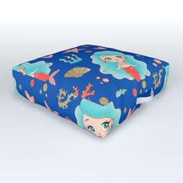 Sea Princess design pattern background blue Outdoor Floor Cushion | Pattern, Graphicdesign, Movie, 80Smovies, Theprincessbride, Aesthetic, Princessmia, Cute, Princessbride, Crown 