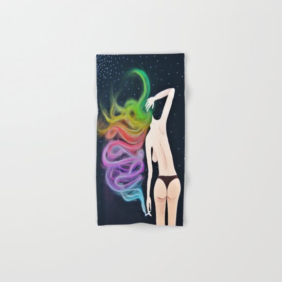 Midnight Toker (#1), Smoking Lady Series Hand & Bath Towel