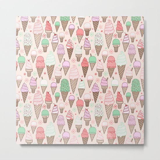 Ice Cream Cones! Metal Print