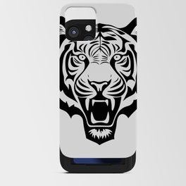 Tiger head illustration iPhone Card Case