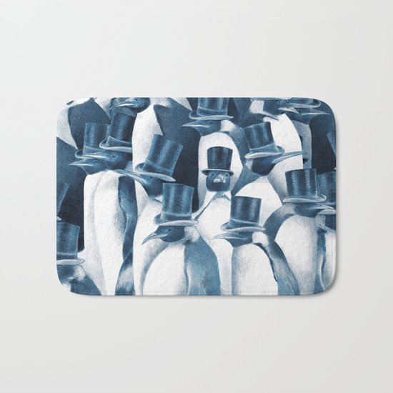 A Gathering of Gentlemen (square format) Bath Mat