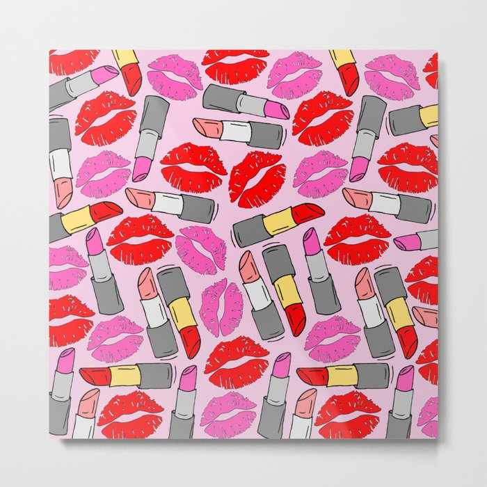 Lips Metal Print