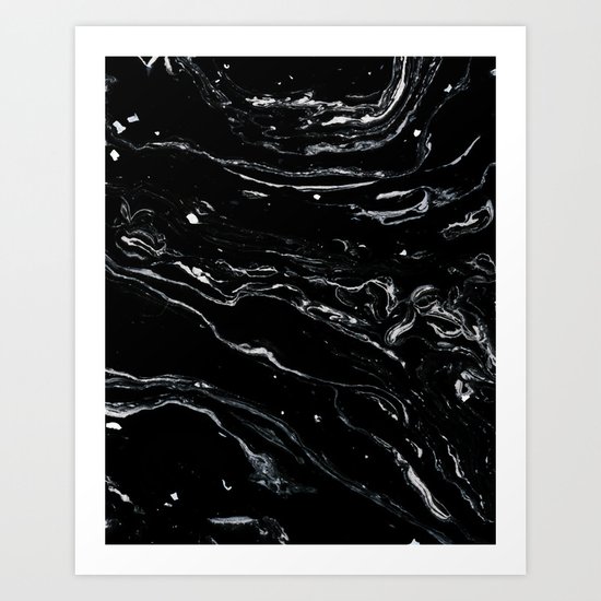 Black Marble Space #society6 #decor #buyart Art Print
