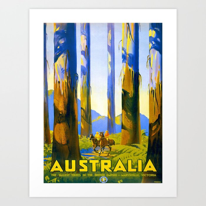 Vintage poster - Australia Art Print