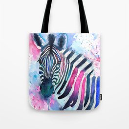 Colorful Zebra Tote Bag