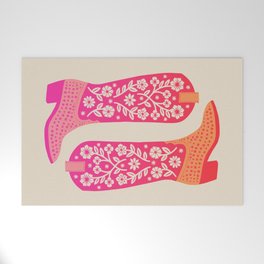 Cowgirl Boots – Hot Pink Ombre Welcome Mat