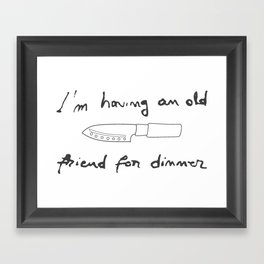 Silence of the Lambs. Quotes. Hannibal Framed Art Print