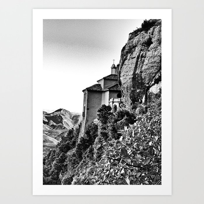 Castel on the mountain side Art Print