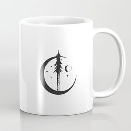 Minimal Nature Design :: Moon + Tree Coffee Mug