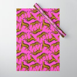 Tigers (Magenta and Marigold) Wrapping Paper