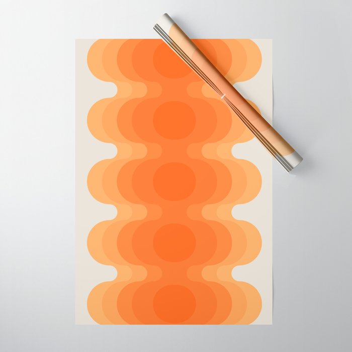 Echoes - Creamsicle Wrapping Paper