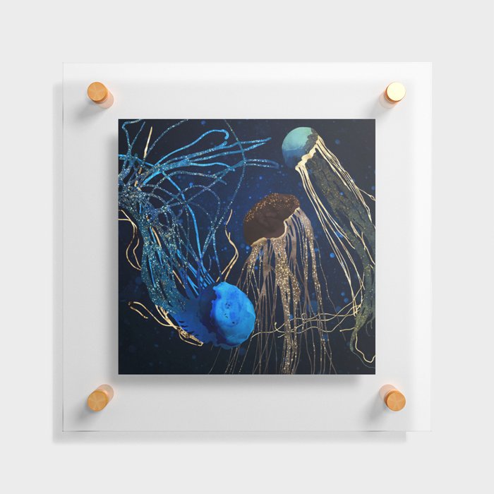 Metallic Jellyfish IV Floating Acrylic Print