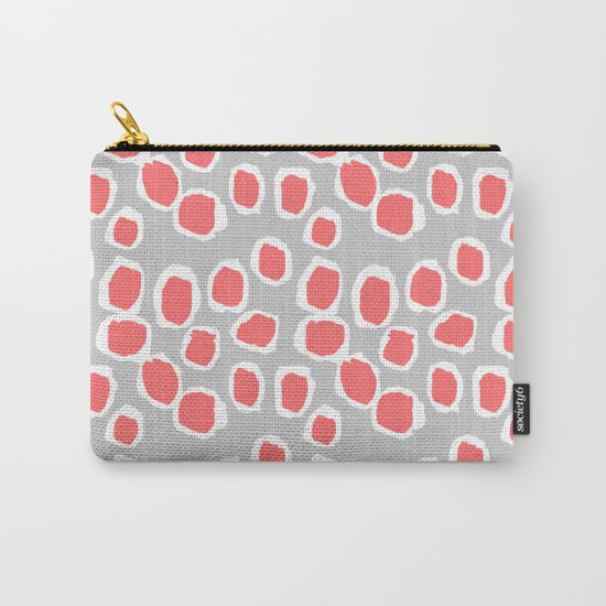 Zola - Abstract painted dots, painterly, bold pattern, surface pattern, print pattern design Carry-All Pouch