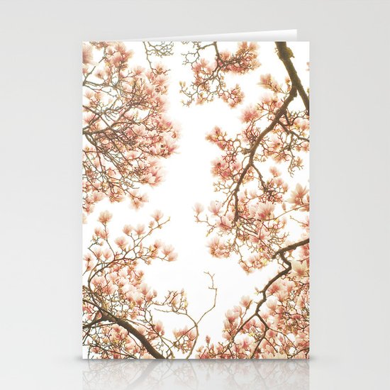 Magnolia Tree Looking Up Stationery Cards