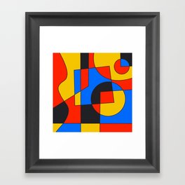 Primary Abstraction #1 Framed Art Print