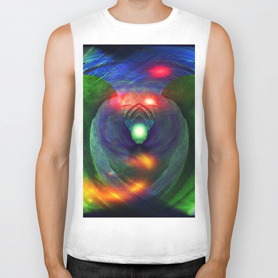 Bird of Prey Abstract Biker Tank