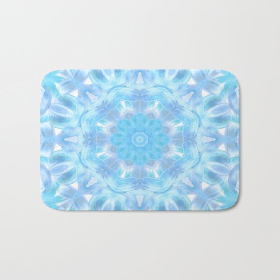 Soft Shades of Color Kaleidoscope Bath Mat