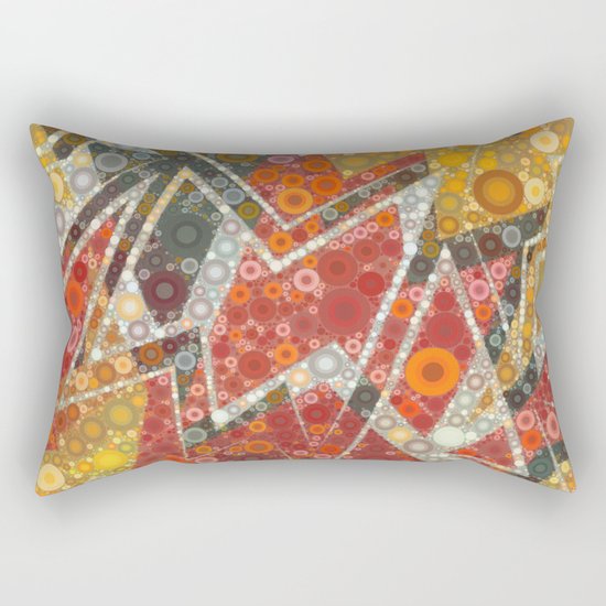 Terracotta Bubbles Rectangular Pillow