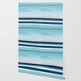 Light Blue Modern Abstract Landscape Art - Gentle Wind Wallpaper