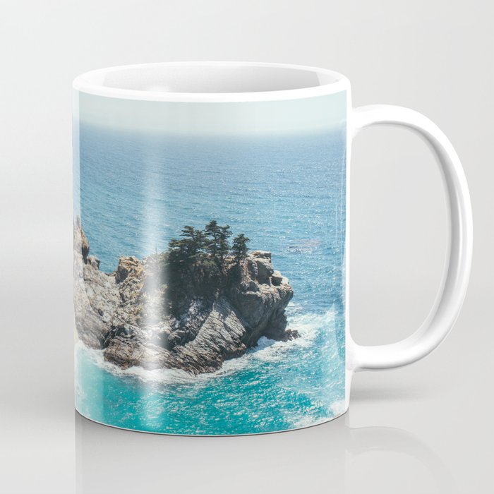 Mcway Falls - Big Sur Coast in California - Waterfall on Beach - Pacific Ocean  Coffee Mug